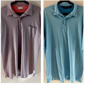 Bundle Bobby Jones 1930 and Bobby Jones Golf Polo Shirt Blue, White And Pink 2XL